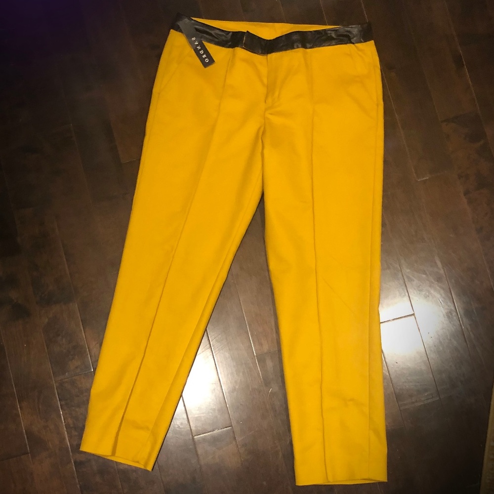 "Sandro" Cotton Trousers Mustard